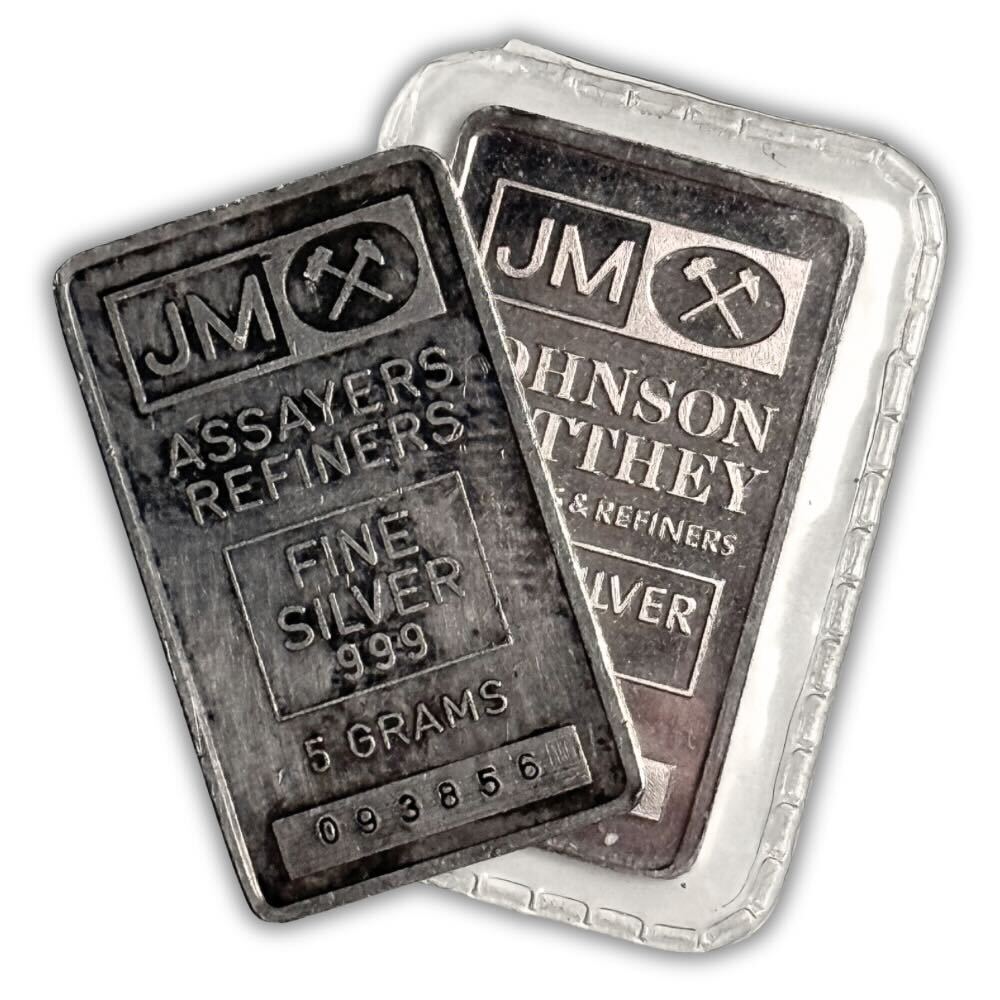Johnson Matthey 5g Silver Bar- Random